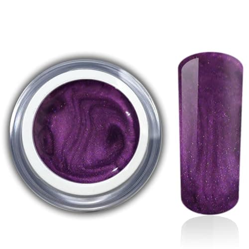 RM Beautynails Gel à ongles durcissable sous lampe UV, couleur métallique, nombreuses couleurs au choix, 5 ml, pas de sédimentation des pigments, très grand pouvoir couvrant