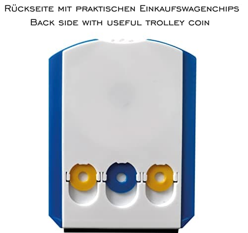 Prolac Lot de 3 disques de stationnement pour voiture, avec 3 jetons de chariot et grattoir à glace intégrés - En plastique résistant - Grattoir à glace pour voiture