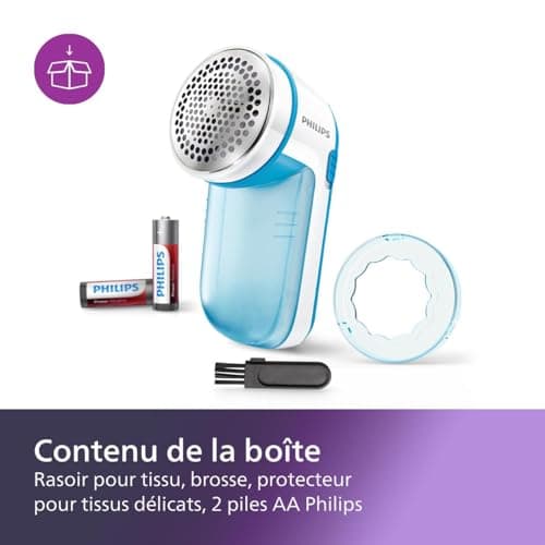 Philips Rasoir Anti-bouloche et Anti-Peluche - Bleu (GC026/00)