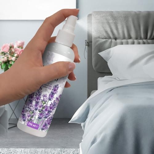 Aroma Spray Set Lavande 2x250ml - Spray à l'Huile Essentielle d'Lavande - Brume Parfumée - Maison Spray d'Intérieur - Parfum de Linge - Vaporisateur d'Oreiller - Relaxation - Aromathérapie