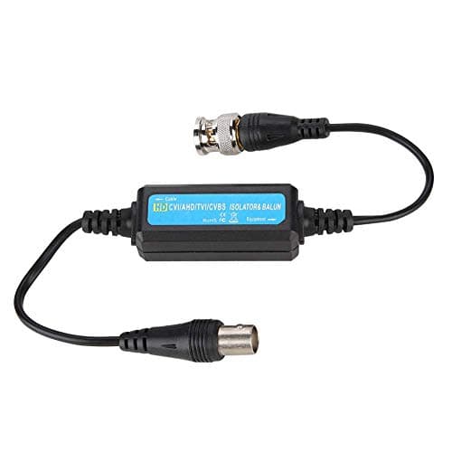 Tangxi Isolateur de Boucle HD-TVI/CVI/AHD/CVBS Balun vidéo HD Coaxial BNC mâle à Femelle Isolateur de Boucle Accessoire de caméra de sécurité à Domicile pour caméras de vidéosurveillance