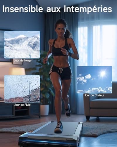 Tapis de Marche Course Walking Pad - Bureau Compact Petit Mini Treadmill Home Maison Courses Silencieux Portable Roulant Motorise Electrique Machine 6KM/H Vitesse Réglable