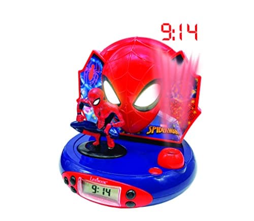 Lexibook - RP500SP - Jeu Electronique - Radio Réveil Projecteur - Spider-Man, Multicolore