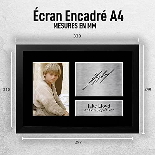 HWC Trading FR A4 Jake Lloyd Star Wars Anakin Skywalker Cadeaux Imprimé Signé Autographe Photo pour les fans de cinéma - A4 Encadré
