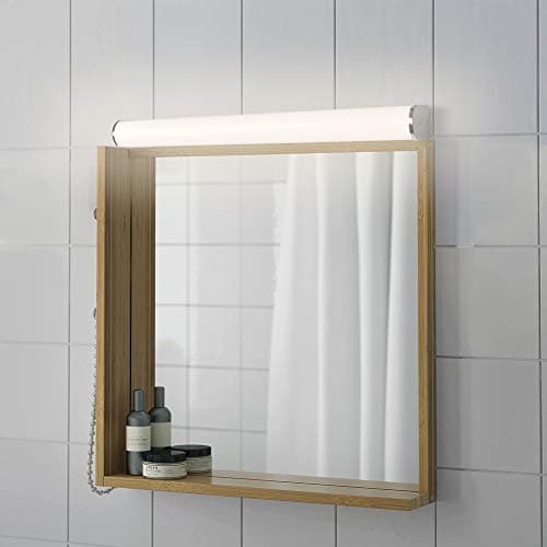 ENUOTEK Lampe de Meuble Applique Murale Miroir de Salle de Bain LED 15W avec Interrupteur IP44 Etanche 230V Haute Luminosité 1400Lm Blanc Neutre Éclairage 4000K Pas Dimmable