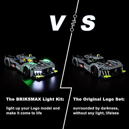 BRIKSMAX Kit d’éclairage à LED pour Lego Technic Peugeot 9X8 24H Le Mans Hybrid Hypercar - Compatible with Lego 42156 Blocs de Construction Modèle- Pas inclure l’Ensemble Lego