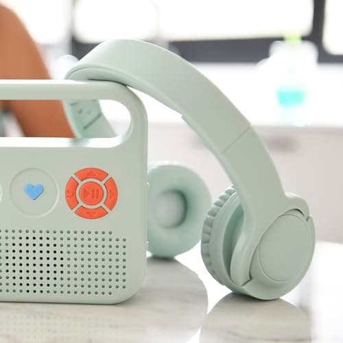 MERLIN- Casque Audio, Vert Amande