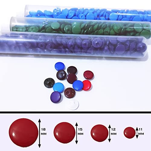 Boutons Nazaréens en résine, 144 pièces/tube, disponibles en 13 couleurs et 4 tailles pour travaux manuels, couture, vêtements et plus encore (1320, 11 mm)