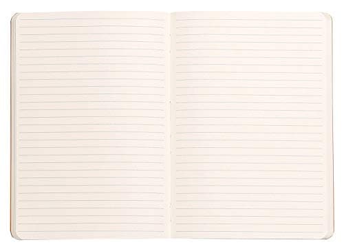 RHODIA 117308C - Carnet Souple Saphir - A6 10,5 x 14,8 cm - Ligné - 144 pages - Papier Clairefontaine Ivoire 90 g/m2 - Marque-Page, Fermeture Élastique - Couverture Simili Cuir