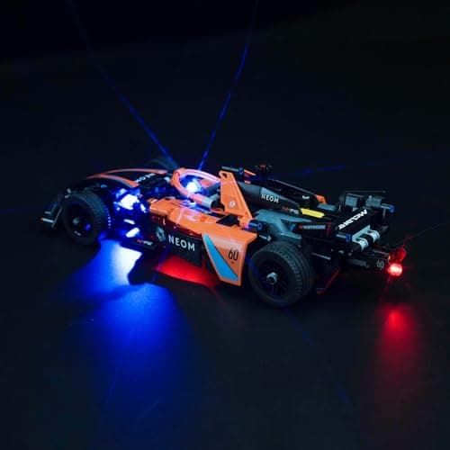 Kit d'éclairage à LED pour Lego Technic NEOM McLaren Formula E Race Car (Pas de Lego), kit d'éclairage décoratif pour Lego 42169 NEOM McLaren Formula E Race Car Jouet créatif