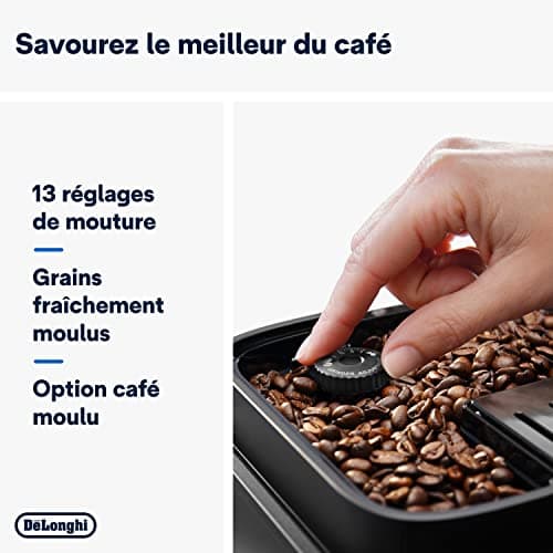 De'Longhi Magnifica Evo Machine a Café Grain ECAM292.81.B, Machine Expresso et Cappucino, 1.8L, 1450W, Noir [Exclusif Amazon]