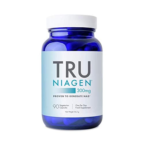 TRU NIAGEN │ Suppléments de nicotinamide riboside NAD+ pour réduire l'épuisement et la fatigue, formule brevetée NR, 90 pièces, 300 mg par portion (3 mois / 1 bouteille)
