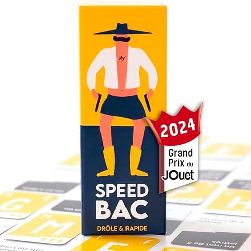 ATM Gaming Speedbac - Jeu de société Famille et Amis - Parfait pour Mettre l'ambiance - 2 à 7 Joueurs - Grand Prix du Jouet 2024