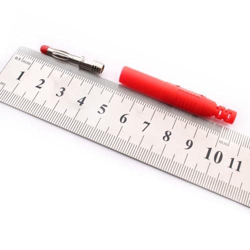 RUNCCI-YUN 10 pièces Fiches bananes isolées 4 mm,4mm souder mâle fiche Banane Fil à Bricolage connecteurs pour fils de test de multimètre (noir rouge)