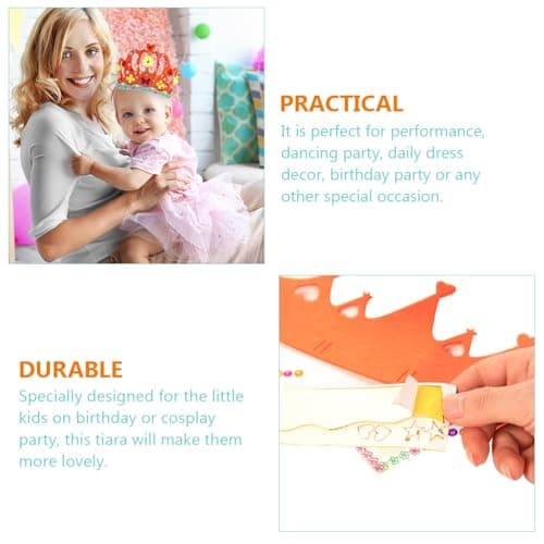 SAFIGLE 12 Pièces Enfants Couronne Artisanat Bricolage Couronne Kit Princesse Diadèmes Couronnes Prince Couronne Enfants Fête D'anniversaire Roi Chapeaux Pour La Fête D'anniversaire Bébé