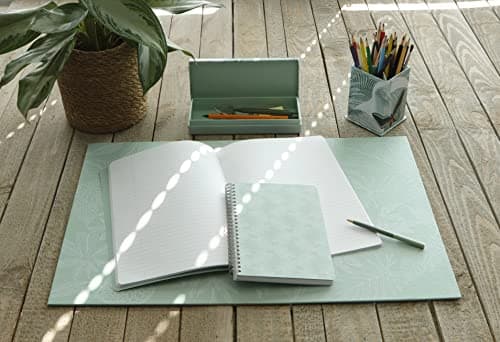 Clairefontaine 115763C - Un Cahier Piqué Motifs Végétal A4 21x29,7 cm 96 Pages Lignées avec marge papier blanc 90g - Collection Jungle Harmony - 2 visuels, livraison aléatoire