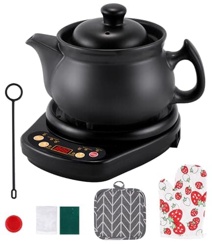 MXBAOHENG Théière électrique chinoise en céramique 220 V pour herbes jusqu'à 150 g