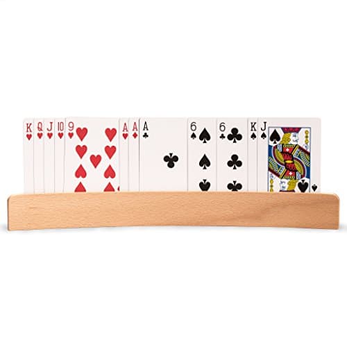 Yellow Mountain Imports Porte-Cartes en Bois Panorama - Ensemble de 4 organiseurs de Cartes
