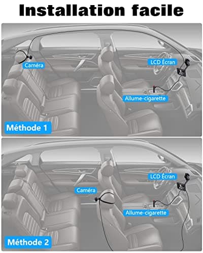 Zacro Miroir Voiture Bébé - Entièrement Réglable, Offrant une Vision Claire de l'arrière, Siège Auto Face à la Route, Attaché à l'appui-tête du Siège Arrière