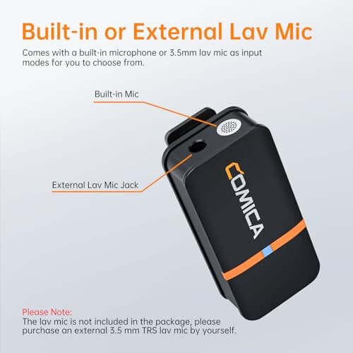 comica Vimo Q Micro Cravate sans Fil avec 4 émetteurs et 1 récepteur, CalMix Réduction de Bruit, Qualité Audio 48KHz/24bits, 16H Utilisation, 200M Portée, Micro Lavalier pour DSLR Caméra Smartphone PC