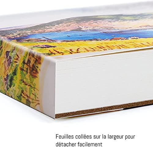 int!rend Carnet de Papier Aquarelle A6-60 Feuilles 300g - inclus 1 Stylo Pinceau à Réserve d'Eau - Materiel Dessin pour Peinture Aquarelle