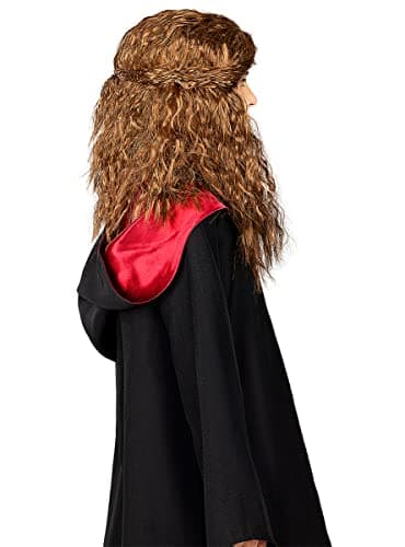 Funidelia | Perruque Hermione Granger - Harry Potter pour fille Gryffondor, Magiciens, Poudlard - Accessoire pour Enfant, accessoire pour déguisement - Marron