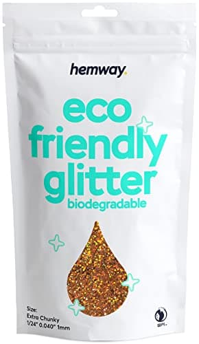 Paillettes biodégradables cuivrées holographiques respectueuses de l'environnement À base de plantes Bio Extra Chunky pour le visage le corps la résine 100g/3,5 oz
