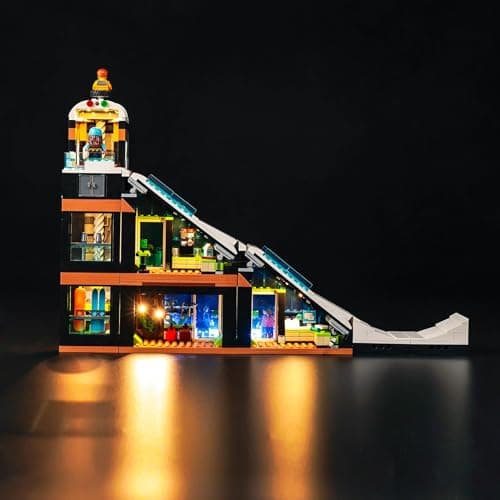 Kit d'éclairage LED pour Centre de Ski et d'escalade Lego 60366 (sans Lego), kit d'éclairage de décoration pour Centre de Ski et d'escalade Lego City, Jouet créatif