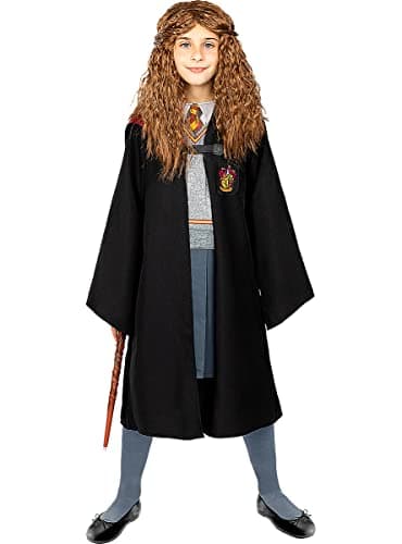 Funidelia | Perruque Hermione Granger - Harry Potter pour fille Gryffondor, Magiciens, Poudlard - Accessoire pour Enfant, accessoire pour déguisement - Marron