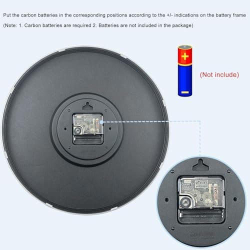 Gentpovth 8 Pouces Ronde en Horloge Murale numérique, Conception Simple et élégante, Horloge Murale silencieuse sans Tic-tac, avec Panneau en Verre Transparent, pour Salon,Chambre,Bureau,Cuisine...