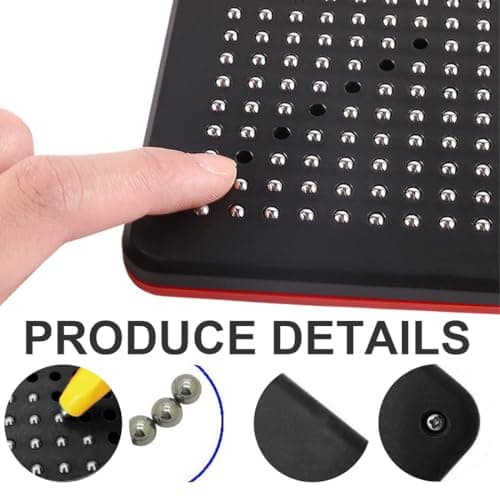 EIHI Billes Aimantées Enfant Billes Magnétiques,(Noir) lanche à Dessin Magnétique Tablette Magnétique Enfant Ardoise Magique avec Stylo pour Enfant Jouet Educatif