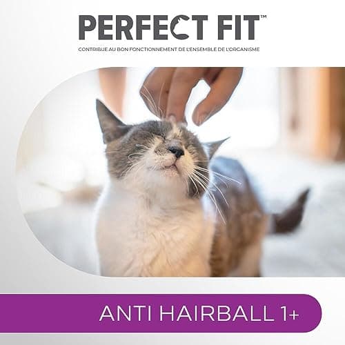 PERFECT FIT Adulte 1+ Croquettes pour chat adulte – Répond à des besoins spécifiques d'un chat stérilisé – Nourriture Riche en Poulet – 1,4 kg (Lot de 5)
