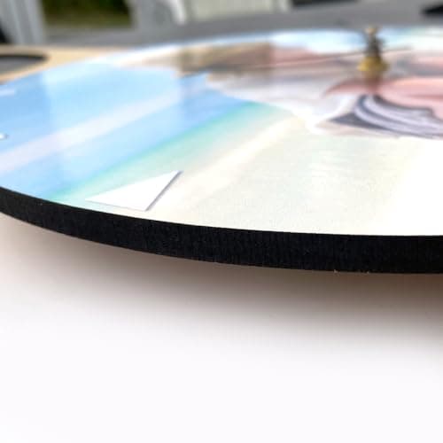 selfiemania Horloge Murale Personnalisable avec Votre Photo, visuel, Logo, 30 cm de Diamètre, en Bois MDF