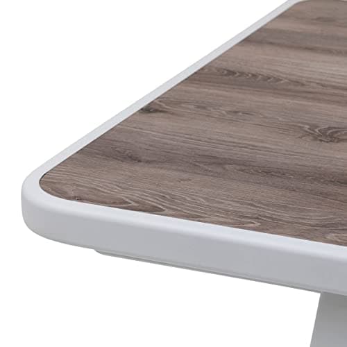 Hespéride - Table de Jardin Extensible Unisson Pécan & Blanc