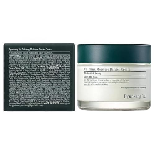 [PKY] Pyunkang Yul Crème Barrière Hydratante Apaisante pour Peau Sensible, Céramides et Acide Hyaluronique pour Hydratation, Vegan, Soin Visage Coréen (1.69 Fl. Oz, 50ml)