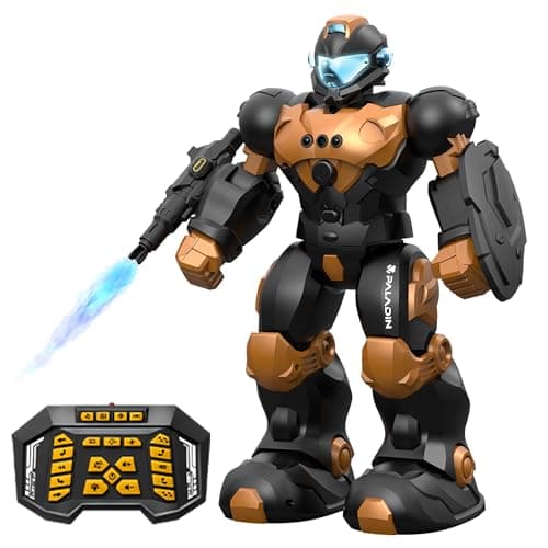 SKERITO Enfants Robot Jouet pour 4 5 6 7 8 9 10 Ans garçons et Filles, Bambin Danse Musique métal Robot, Enfants Programmation télécommande Robot, Cadeau d'anniversaire, Version Mise à Jour