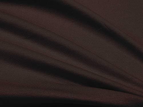 Soimoi Dark Brown 4 Way Extensible Coton Jersey Tissu À Coudre Par La Cour Solide Bricolage Vêtements Fournitures 64 Pouces De Large
