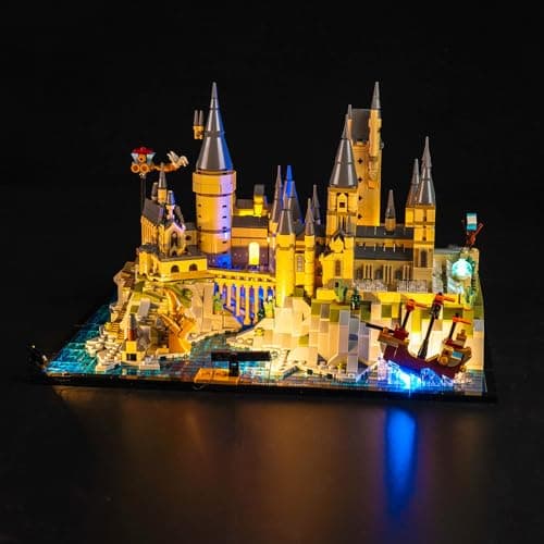 Kit d'éclairage LED compatible avec Lego 76419 Poudlard Castle and Grounds (pas de Lego), kit d'éclairage décoratif compatible avec Lego Poudlard Castle and Grounds Jouet créatif - Version standard