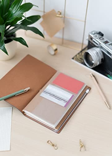 Grupo Erik - Ensemble Carnet de Voyage Astral, Carnet de Notes 2 en 1, Notebook Simili Cuir