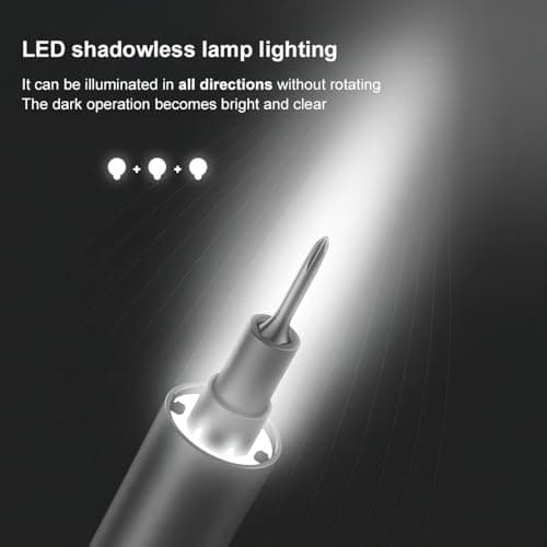 wowstick Tournevis Precision 1F+Magnétique avec Lampe LED et Tapis, 56 Embouts pour Réparation Téléphone Portable, Ordinateur, Appareil Photo, etc