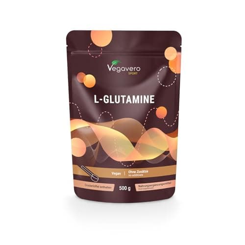 L Glutamine Poudre 5000 mg | 100% Pur et Naturel | Matière Première de Marque : AMINOFERMENT® | Récupération Musculaire – Post Workout | Vegan & Sans Additifs | Testé en Laboratoire | Vegavero®