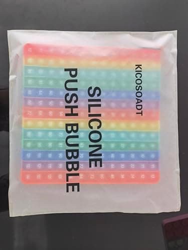 KICOSOADT Pop It, Jeu de société de Multiplication, modèle de Multiplication pour l'école Primaire, Aide Certains Enfants à surmonter Les difficultés de calcul (9 * 9arc-en-Ciel)