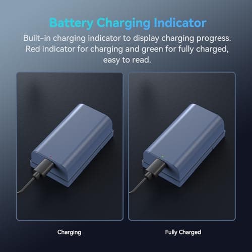 SMALLRIG NP-F550 Batterie de Remplacement 3500mAh pour Sony NP-F550 F570 F750 F770 F950 F960 F970, Batterie Rechargeable USB-C à Charge Rapide pour Moniteurs, Lampes Vidéo LED, Caméscopes - 4331