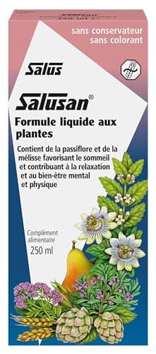 Salus Salusan® - Formule liquide - Sommeil et Relaxation, Bien-Être - Extraits Naturels de Mélisse et de Passiflore - 250 ml