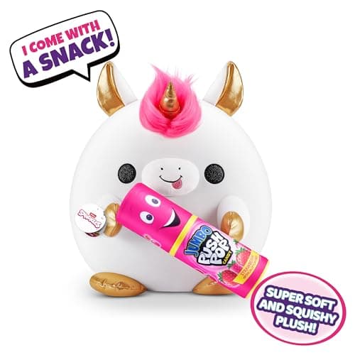 Snackles Grand 35 cm, Licorne (Bazooka), par ZURU