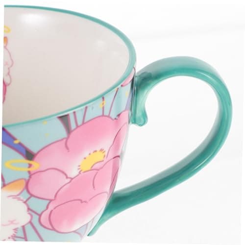 CIYODO Tasse à fleur lapin mug ceramique tasses à amusement mugs tasse à au lait tasse kawaii au lait mugs tasses mignonnes tasse mignonne tasse d'eau céramique