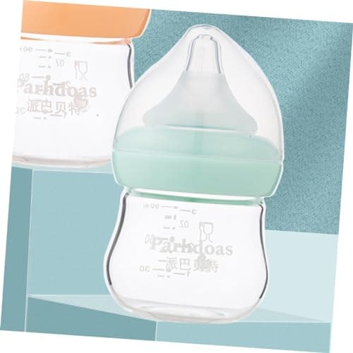 GLSTOY Biberon En Verre Pour Bébé Biberon Anti Colique Bébé Allaité Biberon D'allaitement Biberons De Lait Maman Biberons Nouveau-né Entraîneur De Bébé Buvant Un Verre