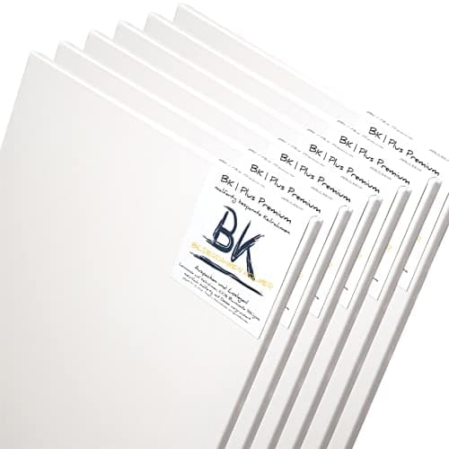 BK BILDERRAHMEN KOLMER 6 Toiles B.K. Plus | 80x80 cm | sur Chassis, Pur Coton