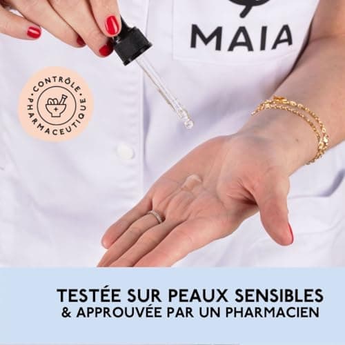 MAIA - Lessive Bio Bébé & Peaux Sensibles Fleurs de Coton 1L - 33 lavages - Lavage Bébé - Ingrédients Naturels - Parfum Sans Allergène - Efficacité Prouvée - Formule Éco-Responsable