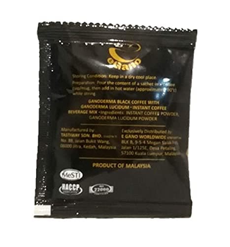 eGano - Set de 2 boîtes Ganoderma Premium Black Coffee (3,5g x 30 sachets / boîte)